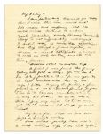 Dwight Eisenhower WWII Autograph Letter Signed -- ''...How I wish this war would end!...One trip...across a recent battlefield, is enough to make one hate Hitler, and all like him, forever...''