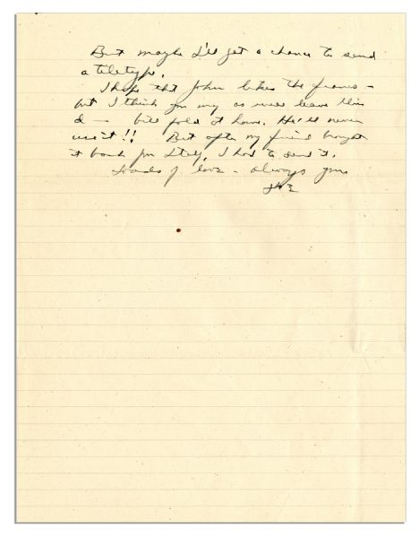 Dwight Eisenhower WWII Autograph Letter Signed -- ''...How I wish this war would end!...One trip...across a recent battlefield, is enough to make one hate Hitler, and all like him, forever...''