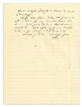 Dwight Eisenhower WWII Autograph Letter Signed -- ''...How I wish this war would end!...One trip...across a recent battlefield, is enough to make one hate Hitler, and all like him, forever...''