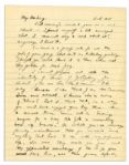 Dwight Eisenhower WWII ALS -- ''...I've argued that 'personal pull' and politics were not so important in the army as hard work and devotion to duty. I still believe it...this dark dark war...''