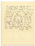 Dwight Eisenhower WWII ALS -- ''...I've argued that 'personal pull' and politics were not so important in the army as hard work and devotion to duty. I still believe it...this dark dark war...''