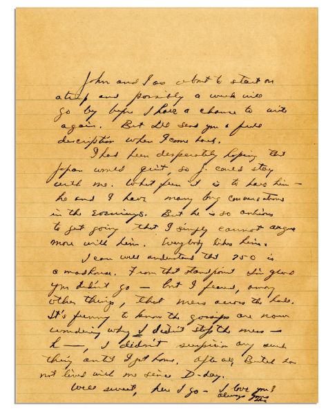 Dwight Eisenhower Autograph Letter Signed 2 Days After Hiroshima -- ''...I had been desperately hoping that Japan would quit...''