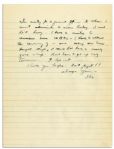 Dwight Eisenhower 1942 Autograph Letter Signed -- ''...Last night...I found awaiting me a notification that I'd been appointed a reg. Maj-Gen. by the President. That practically floored me...''