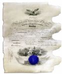Ulysses S. Grant Signed Naval Document as President -- 1870