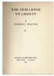 Herbert Hoover Signed ''The Challenge to Liberty'' 