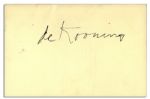 Lyndon B. Johnson Presidential Ephemera Lot -- Includes 1964 Program Signed by Artist William de Kooning -- Also With Candid Photos of LBJ & His Blank Personal Stationery