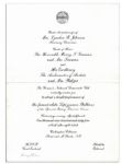Lyndon B. Johnson Presidential Ephemera Lot -- Includes 1964 Program Signed by Artist William de Kooning -- Also With Candid Photos of LBJ & His Blank Personal Stationery