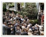 Lyndon B. Johnson Presidential Ephemera Lot -- Includes 1964 Program Signed by Artist William de Kooning -- Also With Candid Photos of LBJ & His Blank Personal Stationery