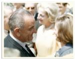 Lyndon B. Johnson Presidential Ephemera Lot -- Includes 1964 Program Signed by Artist William de Kooning -- Also With Candid Photos of LBJ & His Blank Personal Stationery