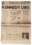 Robert Kennedys Death Announced in The Dallas Times Herald Newspaper