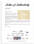 Abraham Lincoln Signed Appointment as President -- 1861