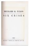 Richard Nixon ''Six Crises'' First Edition Signed