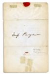John Tyler White House Invitation as President