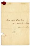 President John Tyler 1845 Invitation to the White House