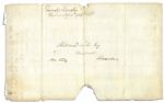 Revolutionary War General and First Secretary of War, Benjamin Lincoln Autograph Letter Signed -- Rare