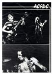1977 AC/DC Tour Program Signed With 18 Signatures by the Band -- Including Several Signatures by Bon Scott Who Died in 1980 -- With Roger Epperson COA