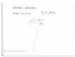 First Printing of Ansel Adams' ''Images 1923-1974'' Signed by the Artist