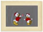 Disney 1959 Celluloid Featuring Two of Donald Ducks Nephews