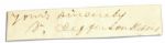 Varina Jefferson Davis Signature -- First Lady of the Confederacy