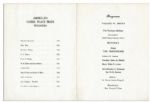 Martin Luther King, Jr. Program From His 1965 Speaking Engagement Following His Nobel Peace Prize Win