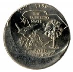 South Carolina Error Quarter -- No Date -- Approximately 30% Off-Center