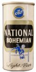 Baltimore Colts Stadium Cushion & ''The Colt'' Beer Can -- 1958-59 Championship Season -- 15'' x 15'' Blue & White Seat -- Used 7-Ounce National Bohemian Light Beer Can -- Very Good