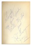 Red Grange Signed ''Zuppke of Illinois'' -- 1946