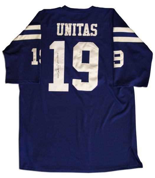 1970 Colts Jersey Signed by Johnny Unitas -- With JSA COA