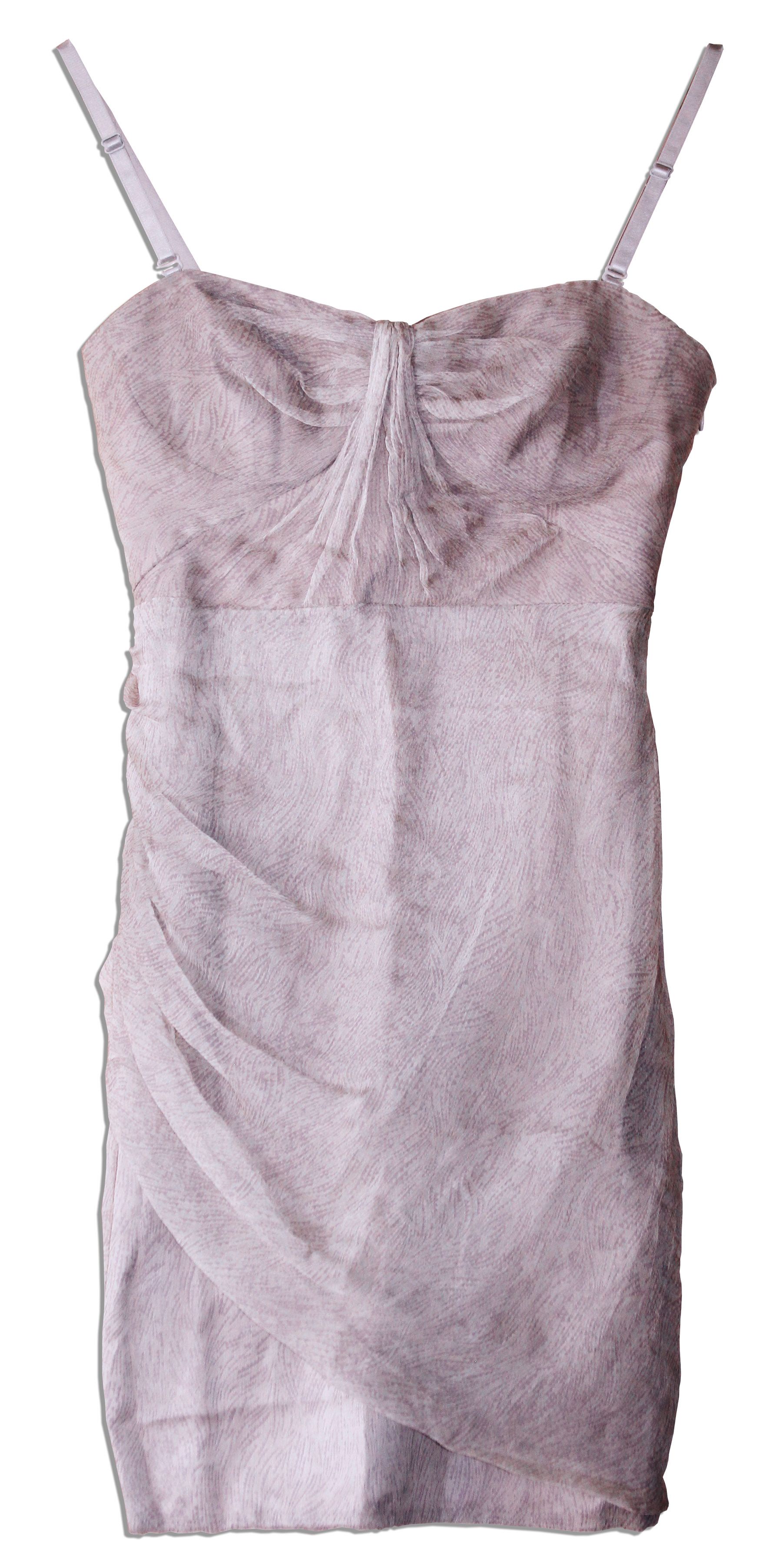 Lot Detail - Mila Kunis ''Ted'' Wardrobe -- Lovely Pink-Beige Dress