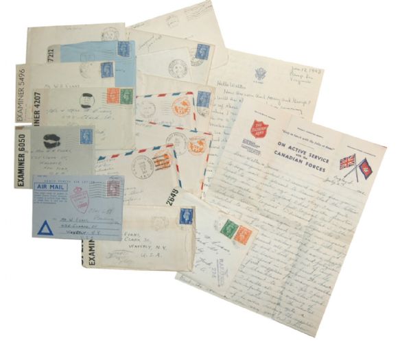 22 WWII Soldier Letters Spanning Entire War -- ''...I can remember...the Battle of Britain being fought...day and night, London with all its terrific bombing and the huge fires...smash Hitler...''
