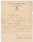 Franklin D. Roosevelt Autograph Letter Signed -- Attractive Letter Signed With Full Signature
