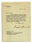 Franklin D. Roosevelt Typed Letter Signed as President