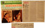 Opera Legend Maria Callas Signed LP