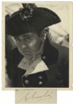 Charles Laughton 11 x 14 Signed Photo From the 1935 MGM Film Mutiny on the Bounty -- With Inscription to Co-Star Mamo Clark