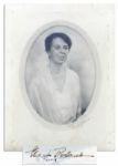 Signed Photograph of Eleanor Roosevelt -- Confident Pose and Clear Signature From the Influential First Lady