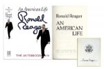 Ronald Reagan Signed First Edition of His Memoir An American Life
