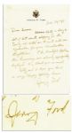 Gerald Ford Autograph Letter Signed -- ...The beautiful Republican tree trimmings are already appropriately displayed...