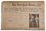 23 August 1945 New York Times -- Japanese Surrender Ceremony Planned