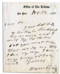 Horace Greeley 1866 Autograph Letter Signed -- ...you must be patient with me till I see my way...