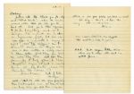 General Dwight Eisenhower WWII Autograph Letter Signed to his Wife, Mamie, Thanking Her For Various Gifts -- ...Just a note to thank you for slippers and Wild Wests