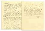 General Dwight Eisenhower 1944 Autograph Letter Signed to Mamie -- ...I havent been in a restaurant or public dining room since the war started...Tomorrow I have 2 ceremonies...I hate them...