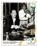 Louis Armstrong Signed 8 x 10 Photo From 1956 Movie High Society