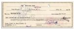 Billionaire Oil Magnate ''J. Paul Getty'' Signed Check Wiring Money to His Son