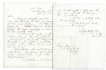 Admiral David D. Porter ALS to a Publisher About Romance Novel He Wrote -- ...I am not afraid of its not taking with the public, as it is full of remarkable incidents...love and crime...