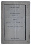 Program From The Funeral of Confederate President Jefferson Davis