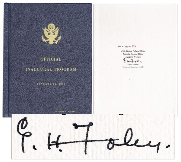 John F. Kennedy Hardcover 1961 Inauguration Book