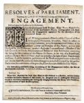 English Civil War Broadside From 1649 -- Official Publicly Renounces His Loyalty to the King -- ...the Government of this Nation for future...without a King...