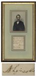 War-Dated Abraham Lincoln Autograph Endorsement Signed -- 1864