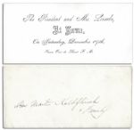 Abraham Lincoln 1863 Invitation to Copperhead Congressman and Mayor of Brooklyn Martin Kalbfleisch