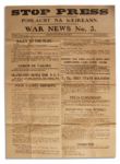 Irish Civil War Broadside Issued by Eamon de Valeras Irish Republican Army